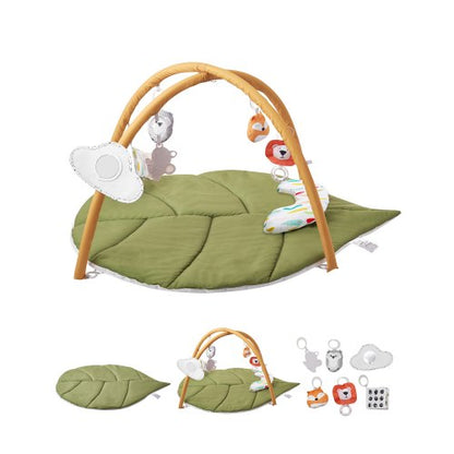 VEVOR Baby Play Gym Mat, Baby Activity Mat with 6 Sensory Toys,