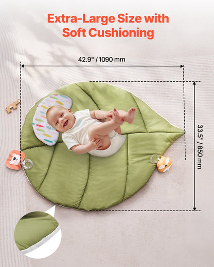 VEVOR Baby Play Gym Mat, Baby Activity Mat with 6 Sensory Toys,