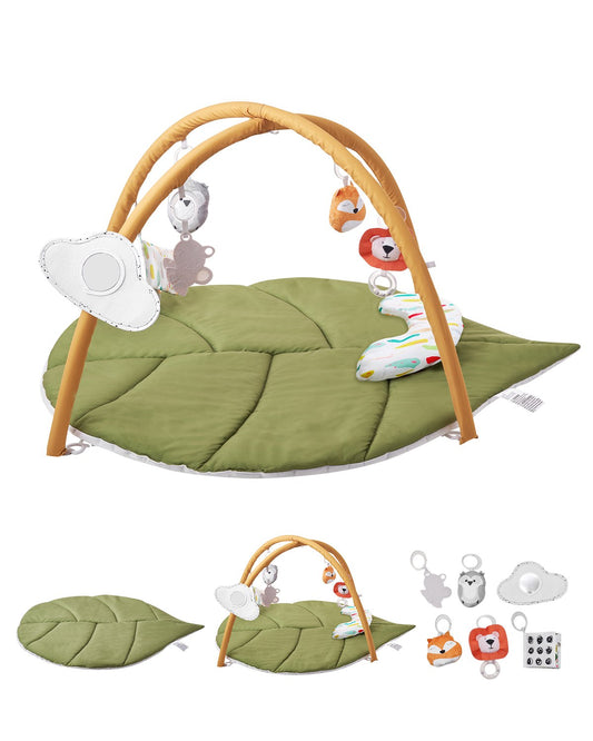 VEVOR Baby Play Gym Mat, Baby Activity Mat with 6 Sensory Toys,