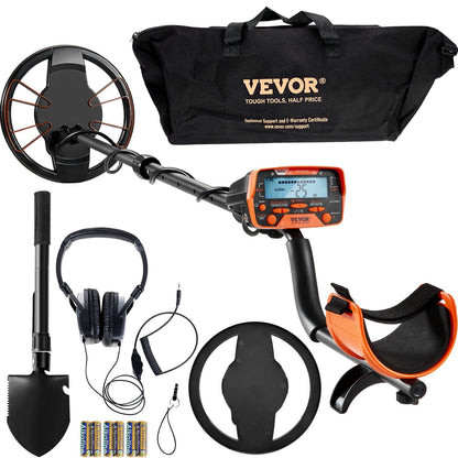 VEVOR Metal Detector for Adults & Kids, 10 Inch Waterproof Search Coil