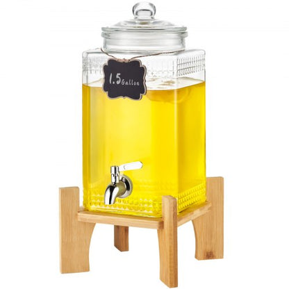 VEVOR Beverage Dispenser, 1.5 Gallon/5.5 L Drink Dispensers for
