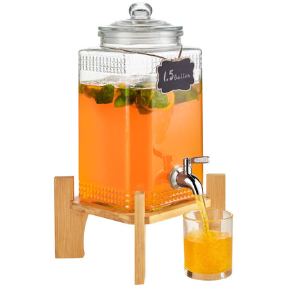 VEVOR Beverage Dispenser, 1.5 Gallon/5.5 L Drink Dispensers for
