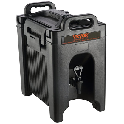 VEVOR Insulated Beverage Dispenser, 9.5 L, Food-grade LDPE Hot and