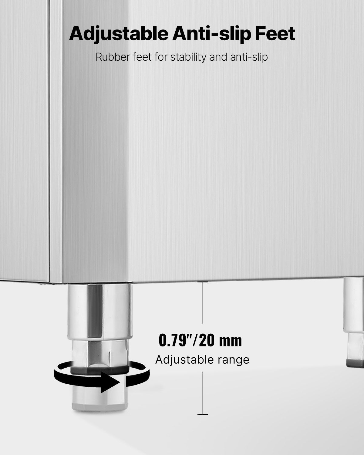 VEVOR Ice Dispenser, Ice Storage Bin with 180 Lbs Storage Capacity, 20