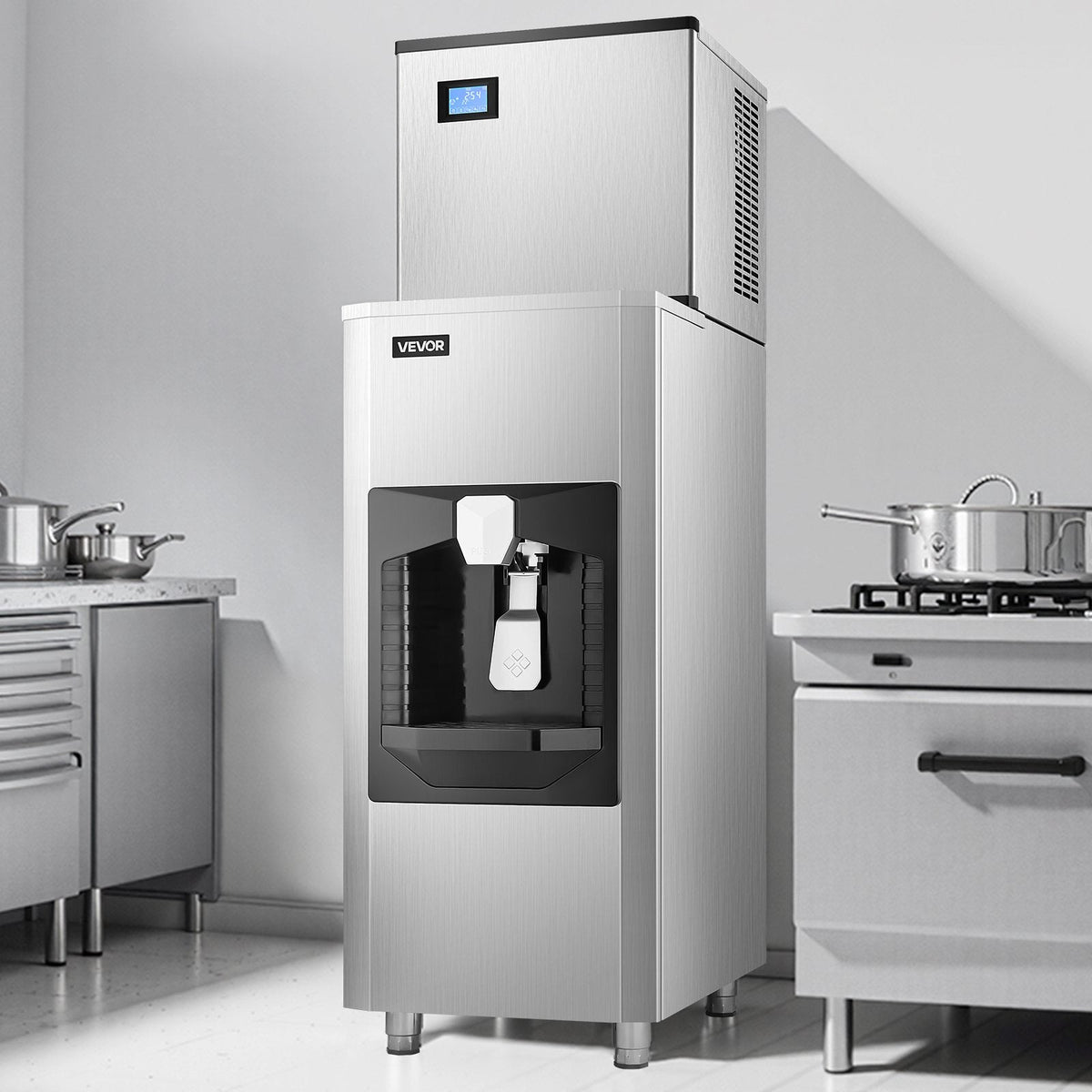 VEVOR Ice Dispenser, Ice Storage Bin with 180 Lbs Storage Capacity, 20