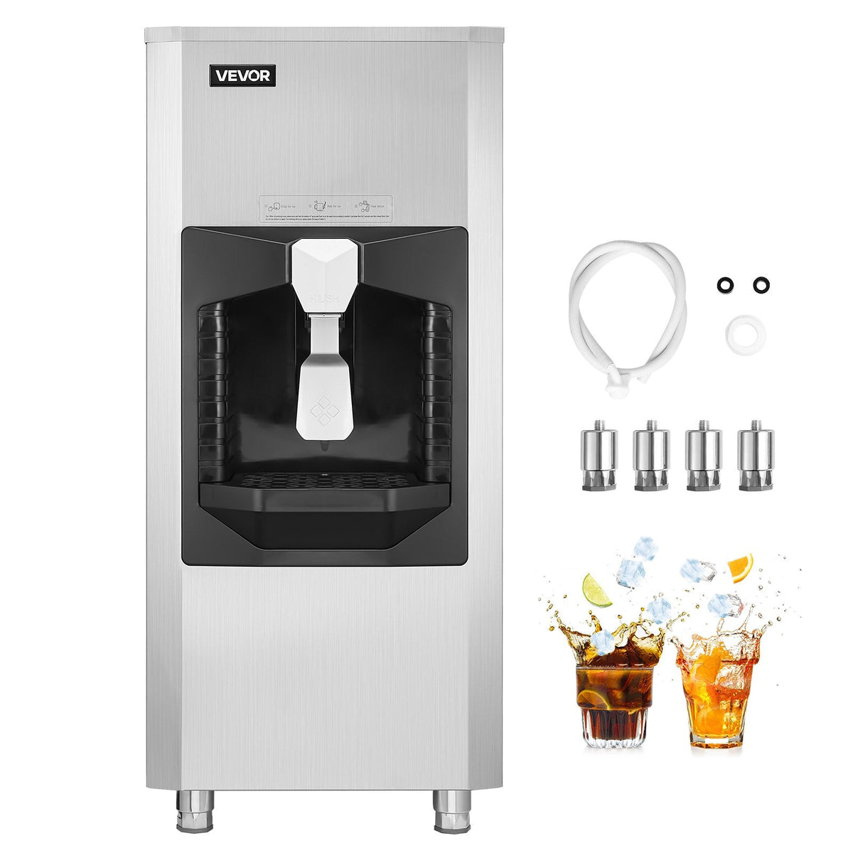 VEVOR Ice Dispenser, Ice Storage Bin with 180 Lbs Storage Capacity, 20